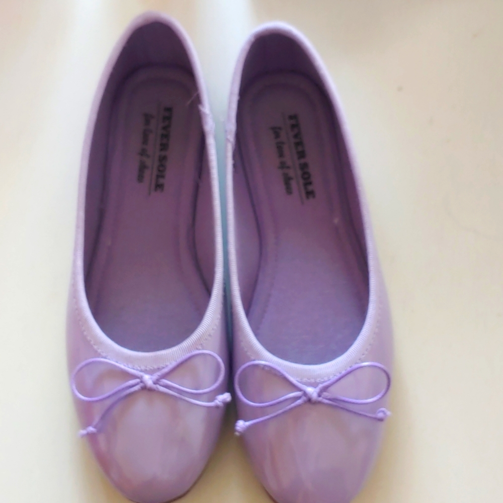 Lavender Patten Leather Shoes